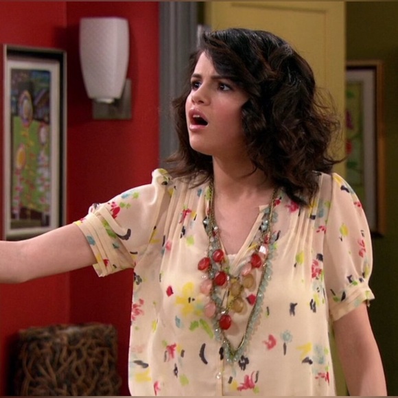 Anthropologie Pins and Needles Watercolor Chiffon Blouse size M - Picture 9 of 11